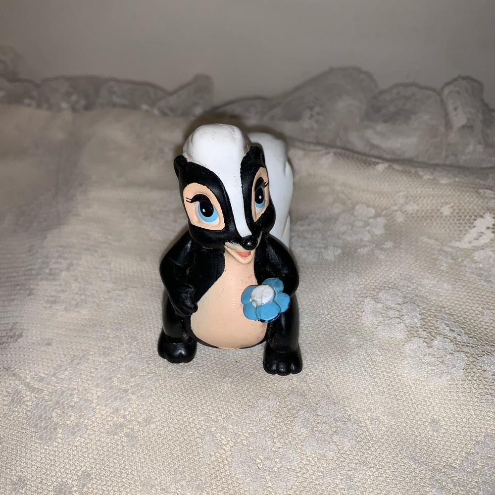 Vintage Disney Bambi Flower McDonald's Toy Cake Topper 2 inches